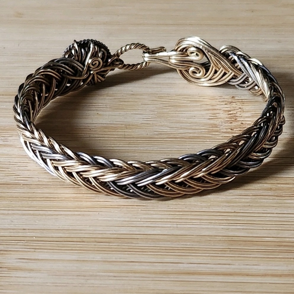Woven Mixed Metal Bracelet